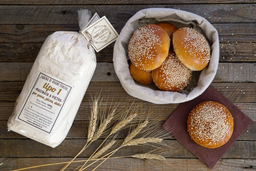 burger farina di grano tenero macina pietra