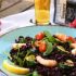 Riso Nero Venere Integrale con gamberetti, zucchine e rucola