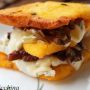 Millefoglie di polenta con radicchio, gorgonzola, aceto balsamico
